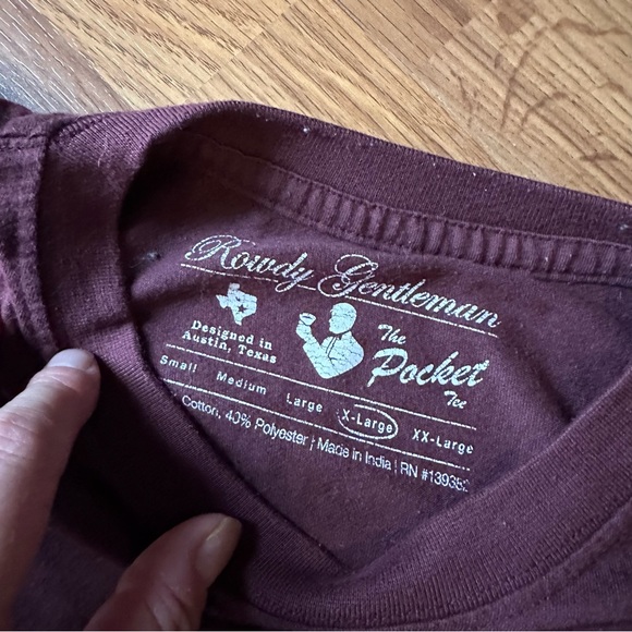 Women’s Burgundy Long Sleeved Tshirt XL - Picture 4 of 5